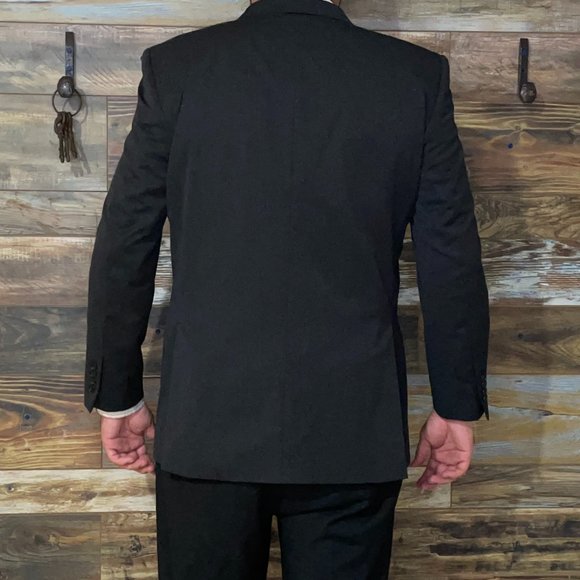 Pronto Uomo Couture 100% Wool Charcoal Gray Dual Vents Blazer Sport Jacket 46L - Picture 2 of 10